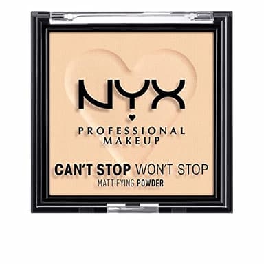 NYX Professional Makeup Poudre Matifiante Can't Stop Won't Stop Mattfying Powder, Fini Mat, Light