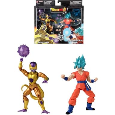 Bandai - Dragon Ball Super - Figurines Dragon Stars 17cm - Battle Pack - Golden Freezer vs Super Saiyan Blue Goku - Licence Officielle Dragon Ball - Pack de 2 figurines - Jouet Enfant 4 ans et + 37169