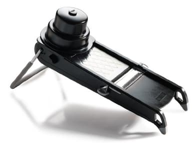 DE BUYER Coupe-légumes Mandoline SWING PLUS noire 2015.01 - 1 double-lame horizontale - 2 double-peignes