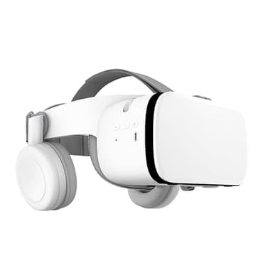 Casque de réalité virtuelle 3D avec Audio Hi-FI Bluetooth, Lunettes VR IMAX pour Films et Jeux vidéo | Compatible avec Les Smartphones de 4,7 à 6,5" (Blanc)