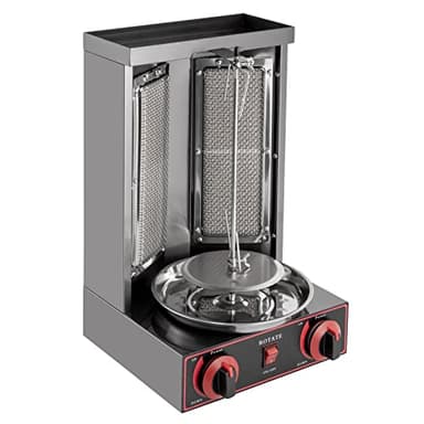 Gril à kébab à gaz Kebab Machine, Machine électrique GPL Kébab Vertical Gyrosgrill avec interrupteur de régulation de température 3000 W 220 V