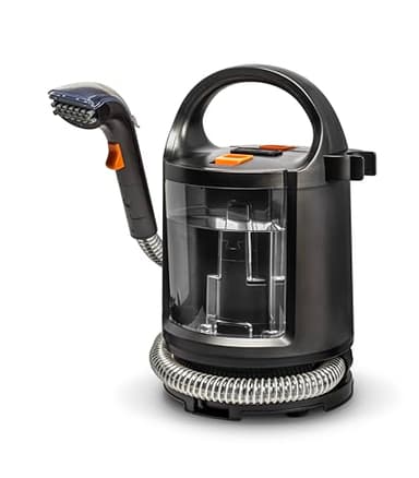 Shampouineuse 400W avec pulvérisateur - Nettoyeur textile à main avec réservoir, injecteur extracteur, détacheur laveur, aspire et nettoie canapés, tissus, moquettes, sièges auto, tapis, câble 5m