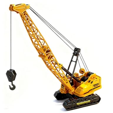 Hymaz Grue en métal ABS moulé sous pression, véhicules de construction en métal avec bouton de levage manuel, jouet pour garçons de 3 à 8 ans, 9 à 12 ans, convient comme cadeau de Noël et