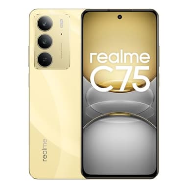 realme C75 4G Smartphone 8+256GB, IP69 Verre Blindé et Protection Blindée, Batterie Longue Durée 5828 mAh, Écran Full HD de 6,72 Pouces, Or (sans Adaptateur)