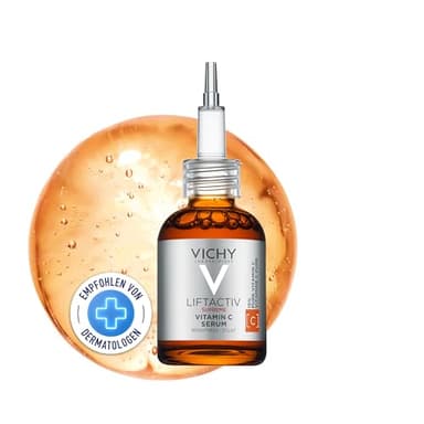 Vichy, Liftactiv H.A., Sérum Antioxydant à la Vitamine C, Anti-Fatigue & Anti-Rides, Enrichi en Vitamine Cg, Pour tous Types de Peau, 20 ml