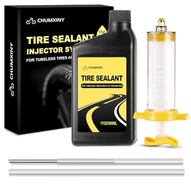 CHUMXINY Liquide PréVentif Tubeless, 500ml Liquide Anti Crevaison Scelle Rapidement Les Perforations Jusqu'à 6,5 mm, PréVentif Tubeless VTT pour VTT, Pneus De VéLo De Route