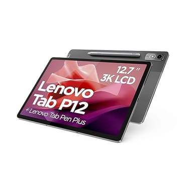 Lenovo Tab P12 - Tablette Tactile 12.7'' 3K (Processeur MediaTek Dimensity 7050, 8Coeurs, 8 Go de RAM, 128 Go UFS, Android 13, WiFi+Bluetooth) - Gris foncé