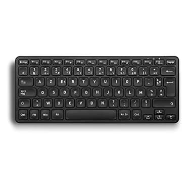 Perixx PERIBOARD-732 Mini Clavier rétro-éclairé sans Fil - Touches Ciseaux de Type X - rétro-éclairé Blanc - AZERTY Français