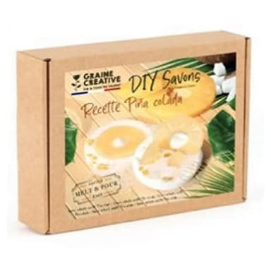 Graine Creative DIY savons Pina Colada et Fleurs sechees