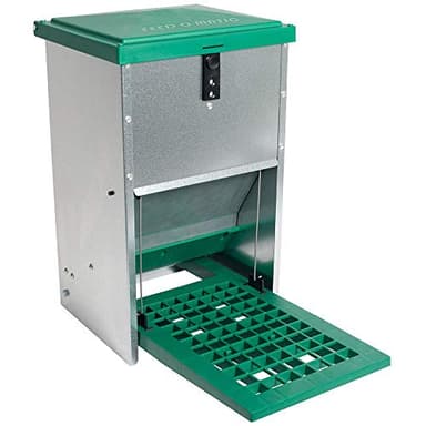 Mangeoire automatique feedomatic 8 kg avec plaque TRITT pour Doublure 8 kg, volaille Distributeur de nourriture pour poules trog, Mangeoire