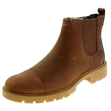 Timberland Homme Elmhurst Chelsea Basic Bottine, Rust Full Grain, 42 EU