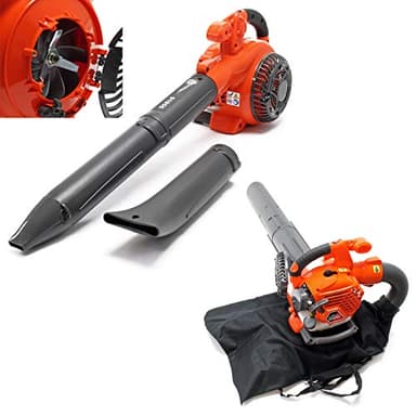 Wiltec Outil Multifonction 3 en 1 – 580 x 290 x 390 mm – Essence 0,5 l – 0,75 KW 1 CV – Sac collecteur 50 l – Aspirateur Souffleur de Feuilles mortes & Broyeur végétaux – Jardinage