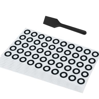 Lot de 500 marqueurs de scan 3D - Diamètre extérieur 10 mm / 6 mm intérieur - Points de référence hautement réfléchissants pour scanner 3D - Meilleure adhérence - Compatible avec Revopoint, Creality