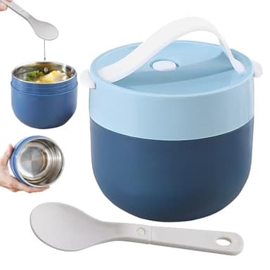 Récipients à soupe isothermes - Bol à déjeuner portable, récipient alimentaire isolé, polyvalent et anti-fuite pour repas, Tiffin, cuisine, voyage, camping, lieu de travail | Bureaux, école