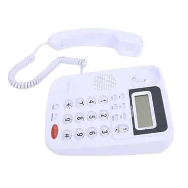 RASTKY Téléphone Fixe Filaire avec Affichage de L'identification de L'appelant, Stockage de Grande capacité pour Une Utilisation à la Maison et au Bureau, Téléphone de Bureau à économie D'énergie