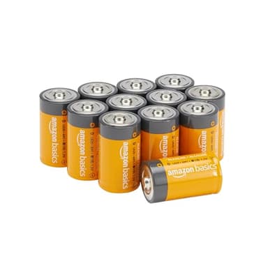 Amazon Basics Lot de 12 Piles alcalines Type D Multi-Usage, 1,5 V, durée de Conservation de 5 Ans