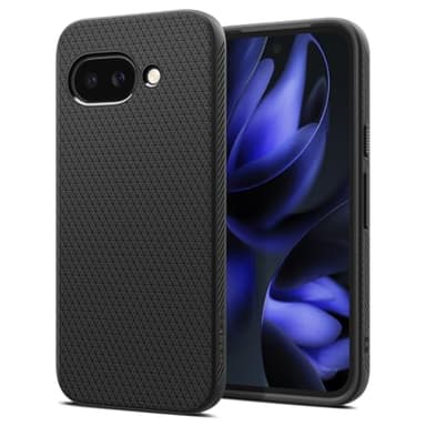 Spigen Liquid Air Coque Compatible avec Google Pixel 9a [Souple] - Noir Mat