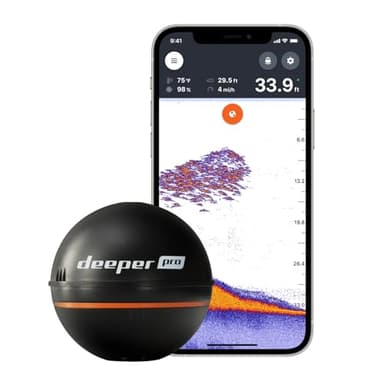 Deeper PRO Sondeur Portable – Sondeur pour Kayak ou Float Tube sans fil Wi-Fi