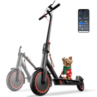 Seemar Trottinette Electrique Adulte,antivol Ultra Legere APP, Moteur Puissance maximale 650W/25KM/H Autonomie 35KM Batterie 36V 7.8Ah,Trotinette électrique Pliable pneus nid d'abeille increvables