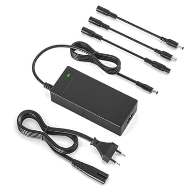 Chargeur Trottinette Electrique pour Xiaomi, 42V 2A Chargeur Hoverboard 36V Trottinette Batterie avec 4 Connecteurs pour Xiaomi M365, Pro, Pro 2, Swagtron, Jetson, Razor, Segway Ninebot ES1 ES2 ES4