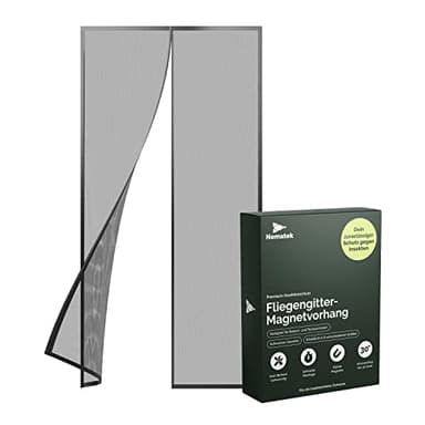 Nematek Moustiquaire porte fenetre 120 x 220 cm- Rideau moustiquaire pour porte fenetre - Porte moustiquaire - Moustiquaire porte-fenêtre - Moustiquaires magnetique