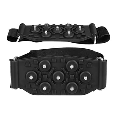 Protoence Crampons à Glace | 7 Pointes en Acier avec Sangle Réglable - Crampons pour Chaussures de Neige - pour Randonnée Hivernale Escalade Marche Alpinisme Course en Plein Air Coureur