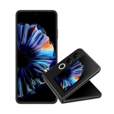ZTE Nubia Flip 2 5G Smartphone pliable, IA, 8 Go + 256 Go, écran FHD+ AMOLED 6,9" 120 Hz, 50 MP, 4325 mAh, 33 W, Android 14, étui inclus, noir