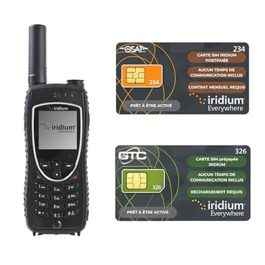 OSAT Téléphone Satellite Iridium Extreme | Robuste, étanche, avec GPS | Couverture Mondiale de la Voix et des SMS pour Les Communications à Distance et d'urgence