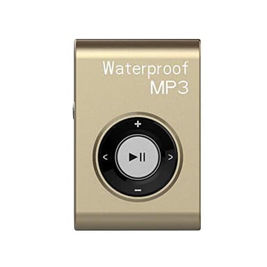 GZLMMY Lecteur MP3 étanche IPX8 intégré 8 Go pour sport, natation, course, plongée, surf, musique avec radio FM et fonction Shuffle Casque Hi-Fi (doré)
