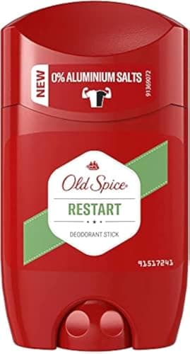 Old Spice Stick Restart | 50 ml | Déodorant stick sans aluminium pour homme | Déodorant homme avec parfum longue durée