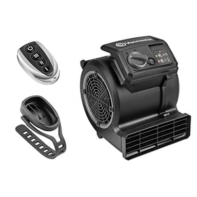 Vacmaster Ventilateur sur Pied Air Mover Puissant Ventilateur De Gym Au Sol Ventilateur De Vélo Silencieux, Sèche Tapis, Cool 3 vitesses Télécommande