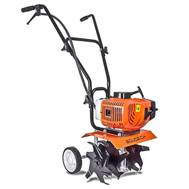 BOUDECH Motobineuse Motoculteur 2 Temps Compact 52Cc et 1,2Hp Largeur de Travail 30cm