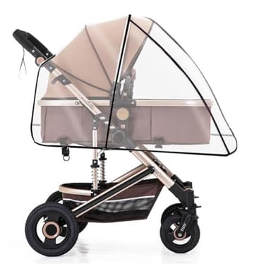 Habillage Pluie Universelle Pour Poussette, Habillage Pluie Confort ​Universel pour Tout Type de Poussettes Protection Contre Pluie Étanche à la Poussière et Vent Bonne Circulation ​de l’air
