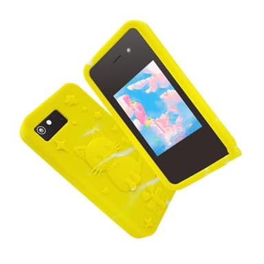 Pocoiau Jouet Éducatif pour Smartphone De 3 À 10 Ans avec Contrôle Parental 18 Applications d'apprentissage Partage De Caméra Couverture en Silicone Appareil Photo pour avec Contrôle Parental