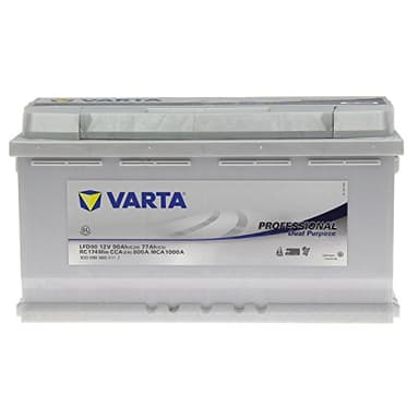 Varta Professionnal Decharge Lente Lfd90 Batterie Bateaux, Camping-Cars, Loisirs, 12 V 90Ah 800 Amps (En)