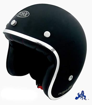 TORX Casque Moto WYATT, MATT BLACK, Taille XS
