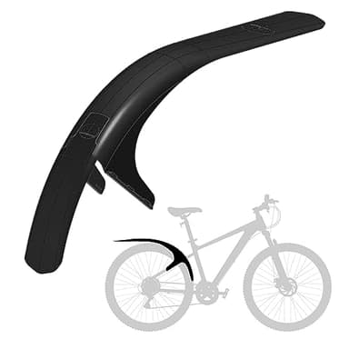 Mudhugger MK2 Grand garde-boue arrière pour vélo de montagne 27,5" et 29" Suspension complète Garde-boue universel, fixations incluses, convient pour vélo, course, VTT et vélos de route hybrides