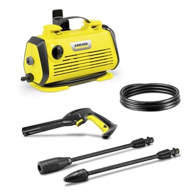 Nettoyeur Haute Pression Kärcher K 3 Horizontal Plus, Pression : max. 120 bar, Débit : 380 l/h, Surface : 25 m²/h, Filtre à Eau, Poids : 3,6 kg, Flexible et Pistolet Haute Pression, Lance, Rotabuse