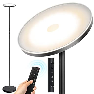OUTON Lampadaire LED, 30W/3000LM Lumineux, 3000K-6000K Dimmable Lampe sur Pied avec Télécommande et Contrôle Tactile, Minuterie 1-Heure, Haut Lampadaire sur Pied Salon, Chambre et Bureau