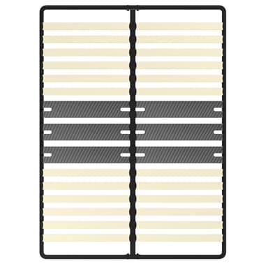 DEWINNER - Sommier 160x200 cm | 2x15 Lattes Peuplier Naturel | Pied T Réglable en Hauteur | Style Contemporain | Ergonomique | Assemblage Ultra-Rapide (1 Pied)