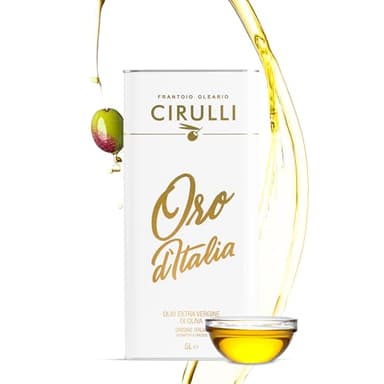 Cirulli Huile d'olive extra vierge italienne extraite à froid, EVO (5 Litres)