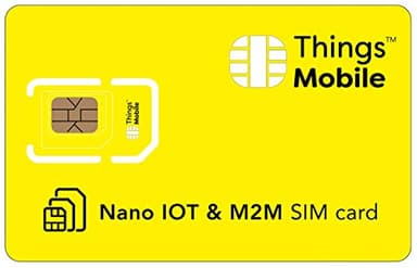 Carte Nano SIM PRÉPAYÉ pour IOT et M2M - Things Mobile - avec Couverture Mondiale et réseau Multi-opérateur GSM/2G/3G/4G, sans coûts Fixes, avec des tarifs compétitifs. 10 € de crédit Inclus