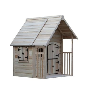 Home Deluxe Kimi Maisonnette en bois naturel pour enfants pour le jardin et l'extérieur