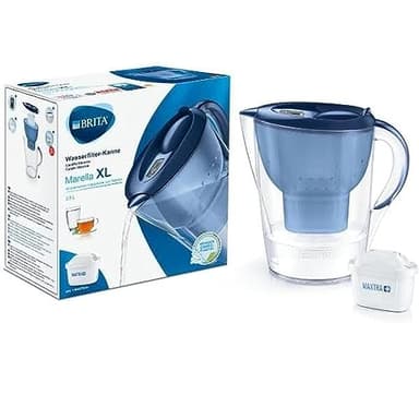 BRITA Carafe filtrante Marella XL bleue - 1 filtre MAXTRA+ inclus 3,5 L
