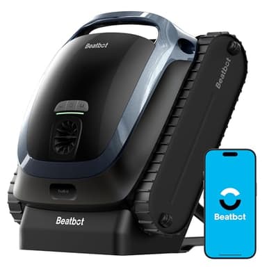 Beatbot AquaSense 2 Robot de Piscine sans Fil, stationnement Intelligent en Surface, nettoie Le Fond, Parois et flottaison, Nettoie la Ligne d'eau en 2 passages, pour piscines jusqu'à 3 230 pi², Bleu