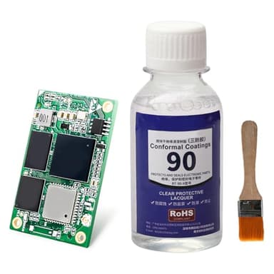 Vernis PCB 100 ml | Revêtement protecteur transparent pour circuits imprimés | Peinture électronique étanche à séchage rapide avec pinceau pour composants d'isolation LED