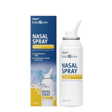 Amazon Basic Care - Spray nasal pour le soulagement des allergies et des rhinites