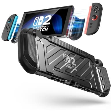 SUPCASE Coque pour Nintendo Switch 2 (2025) (Unicorn Beetle Pro) [Protection Qualité Militaire] [Joycon Magnétiques Compatible] Dockable Antichoc Robuste Étui pour Nintendo Switch 2, Noir