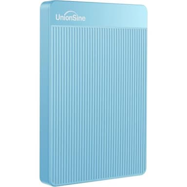 UnionSine Disque Dur Externe Portable 500Go Ultra-Mince 2.5" USB 3.0, SATA, Stockage HDD pour PC, Mac, Ordinateur de Bureau, Ordinateur Portable, Wii U, Xbox, PS4 (Bleu) HD2510