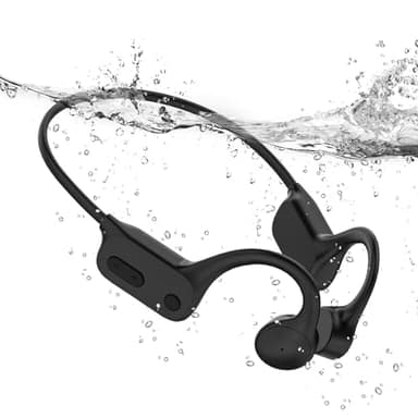 Tayogo Casque Conduction Osseuse Bluetooth 5.4, Ecouteur Waterproof Natation, Mémoire MP3 32G Intégrée, Lecteur MP3 Étanche IPX8, Écouteur Natation pour Course à Pied, Natation, Cyclisme (ferreux)